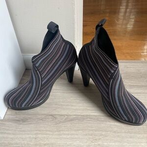Barcelona Collective Multi-Striped Eixample Ankle Boot​​​​​​​​​​​​​​​​​​​​​​​​